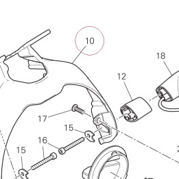 Bracket, headlight & dashboard 8291B661BC