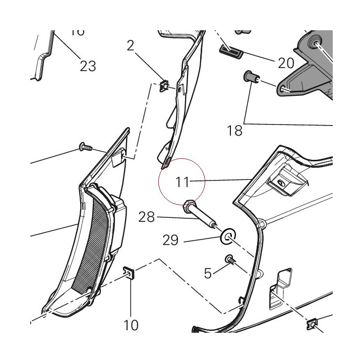 Left holder 8291C312A