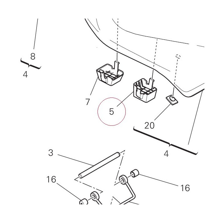 Seat support 8291C362A