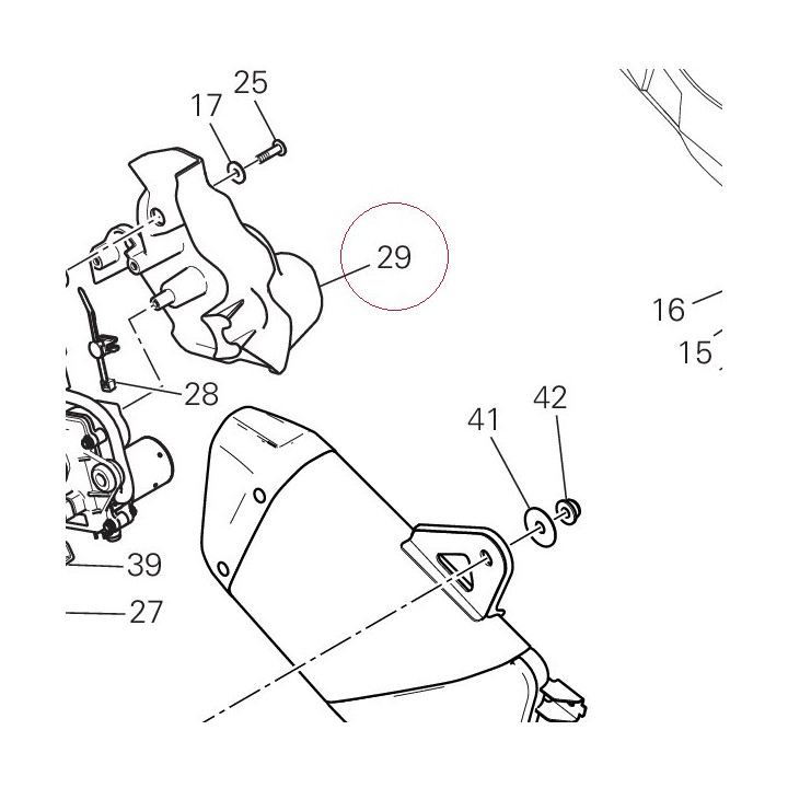 Bracket, motor exhaust valve 8291D652A
