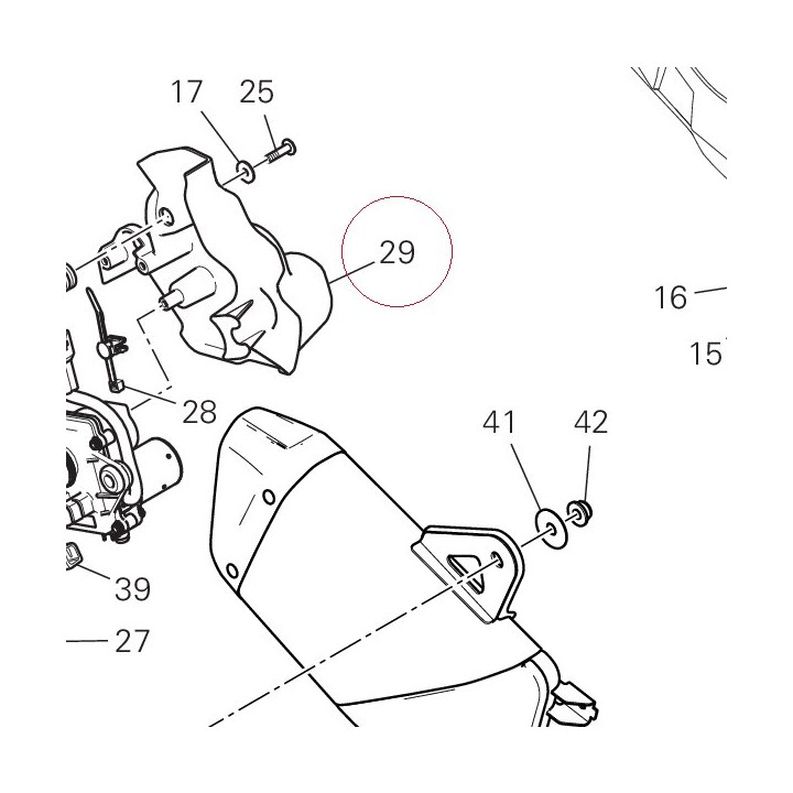 Bracket, motor exhaust valve 8291D653A