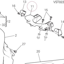 Bracket, fuel tank rear 8291D823A
