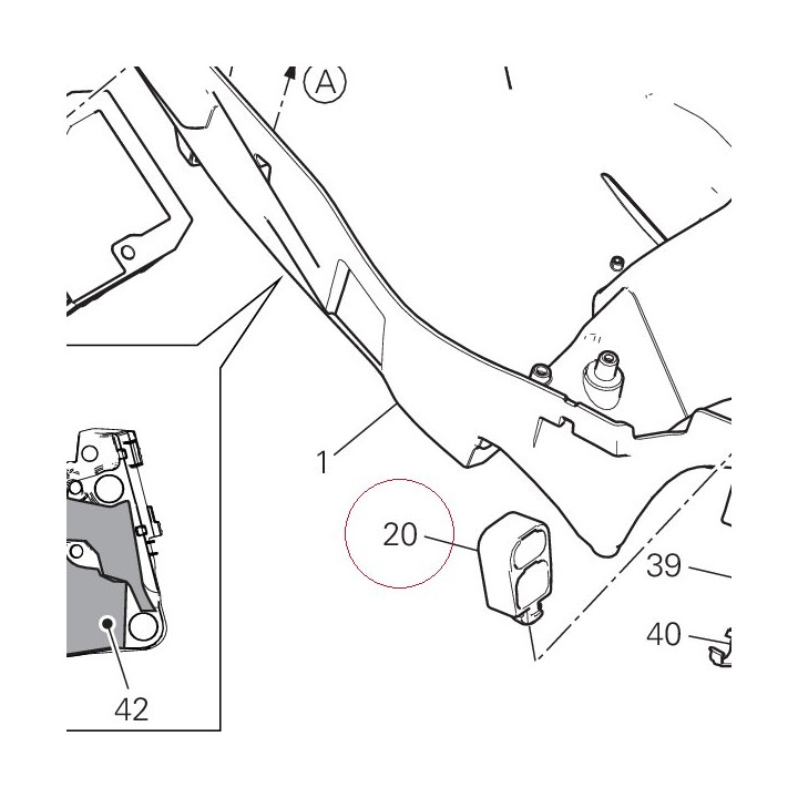 Bracket, connector 8291D921A