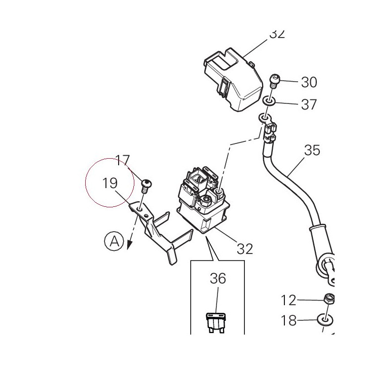 Bracket, relay 8291D931A