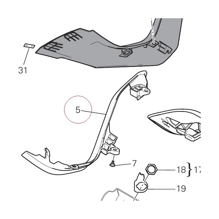 Seat support 8291D981B