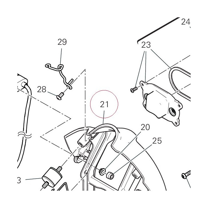 Headlight bracket 8291E031C
