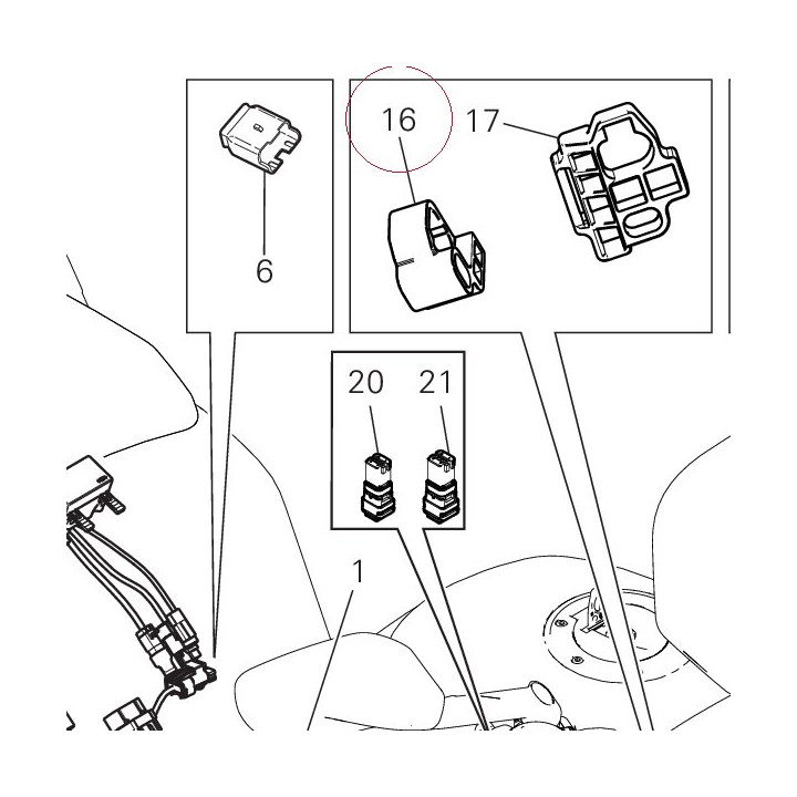 Bracket, connector 8291E101A