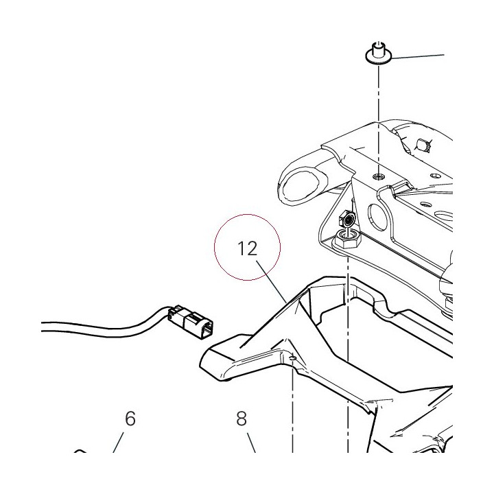 Bracket upper 8291E151B