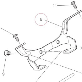 Healdight fairing support 8291E581AA