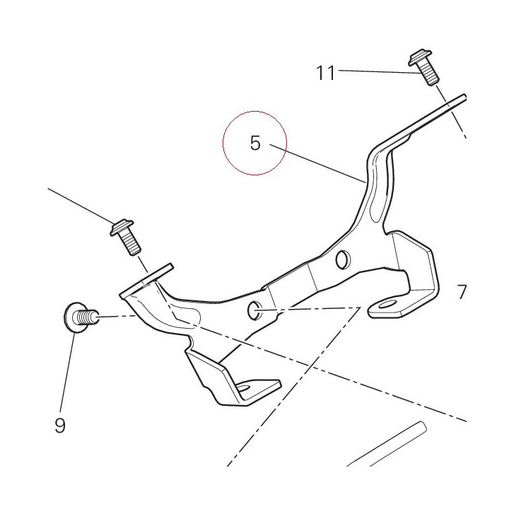Healdight fairing support 8291E581AA