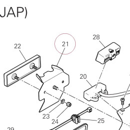 Bracket, rear reflector 8291E742BA