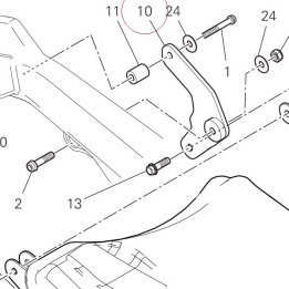 Bracket, muffler support 8291E861AA