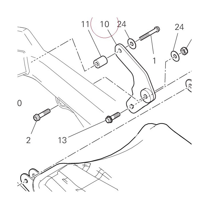 Bracket, muffler support 8291E861AA