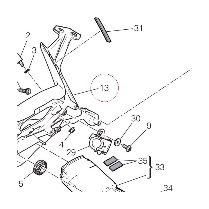 Bracket, headlight 8291E882AA