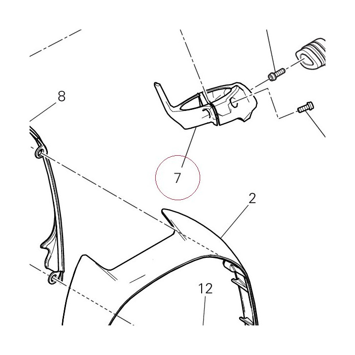 Bracket, left flasher light 8291F342A