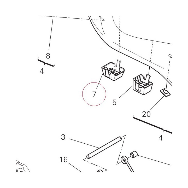 Seat support 8291F671A