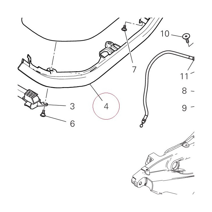 Seat support 8291G081A