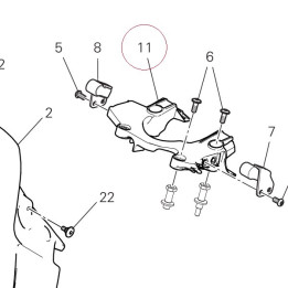 Bracket, fuel tank rear 8291G112A