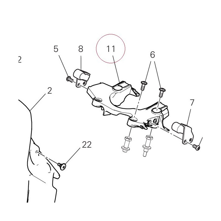 Bracket, fuel tank rear 8291G112A