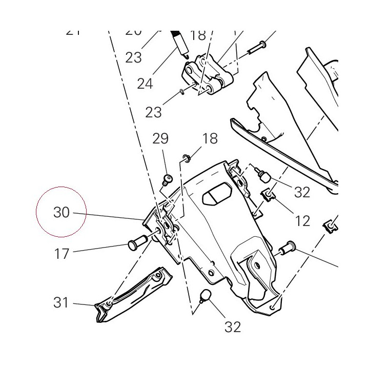 Stay, windshield 8291G161B
