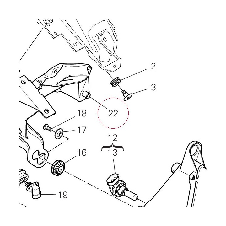 Bracket, headlight 8291G201BA