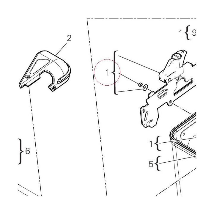 Left upper bracket 8291G621A