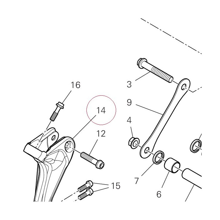 Bracket upper 8291I221AA