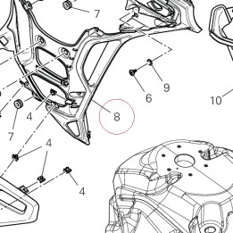 Bracket, fairing 8291T651A