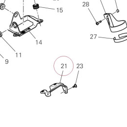 ABS hoses holder 8291V741A