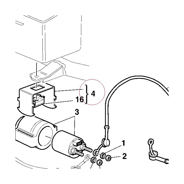 Bracket, relay 82922341B