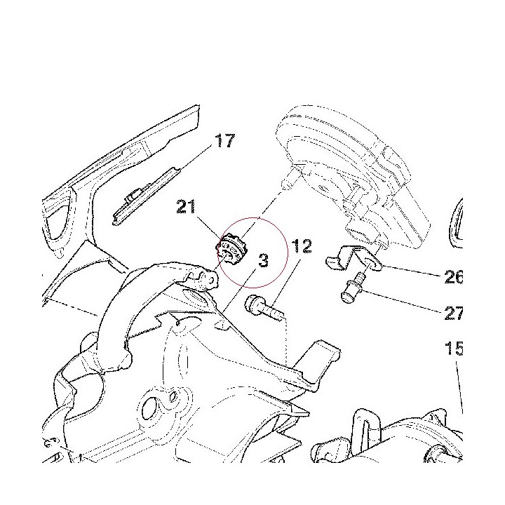 Bracket, headlight right 82923693B