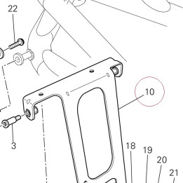 Bracket, rdtr sup lower 82927661A