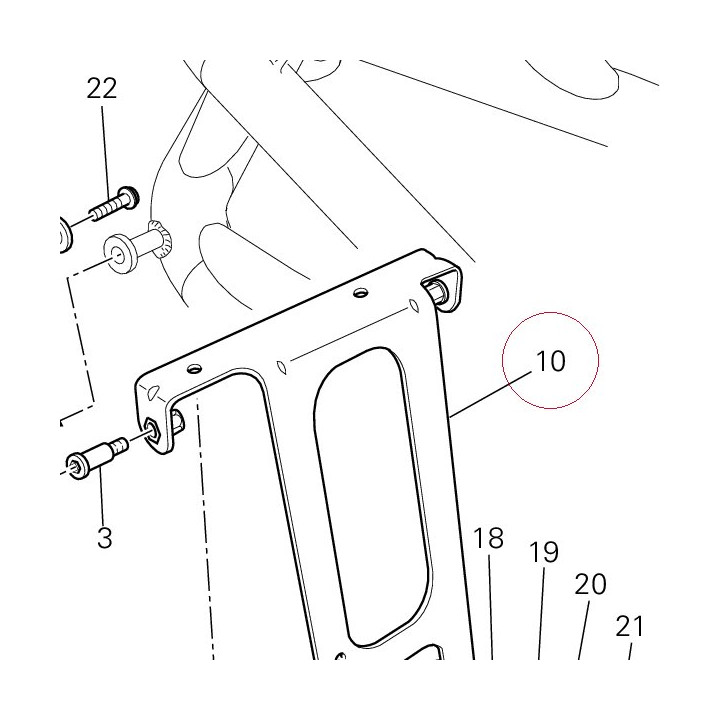 Bracket, rdtr sup lower 82927661A