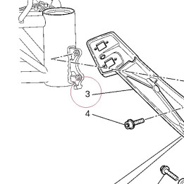 Bracket, headlight 82929432A