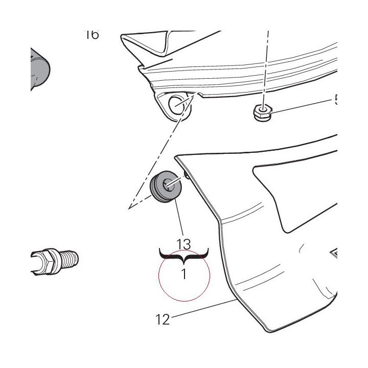 Left holder 829PA361A
