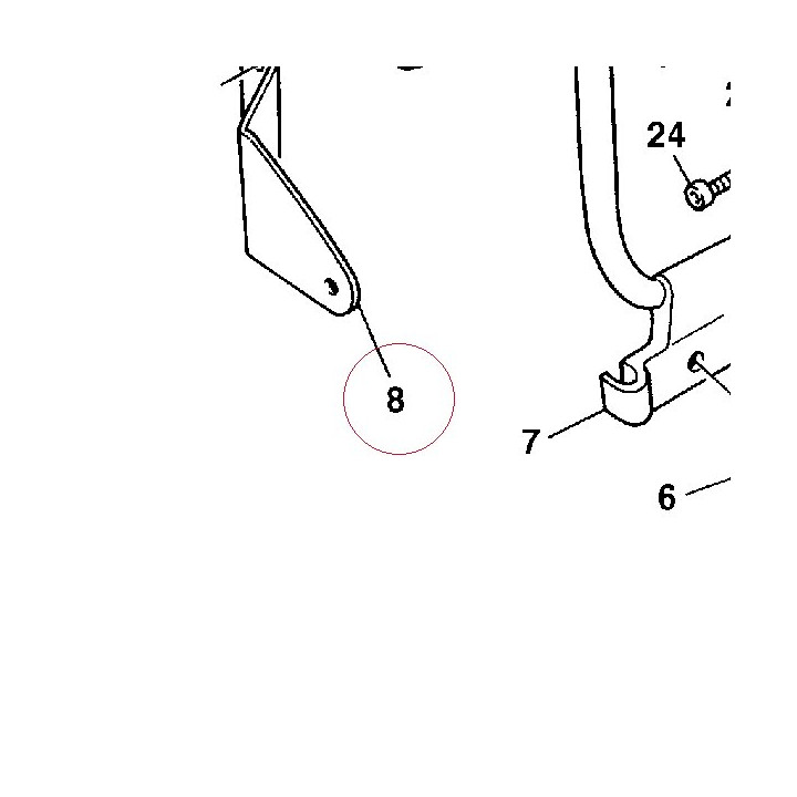 Headlight bracket, right 83010941A