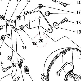 Headlight bracket, left 83010951A