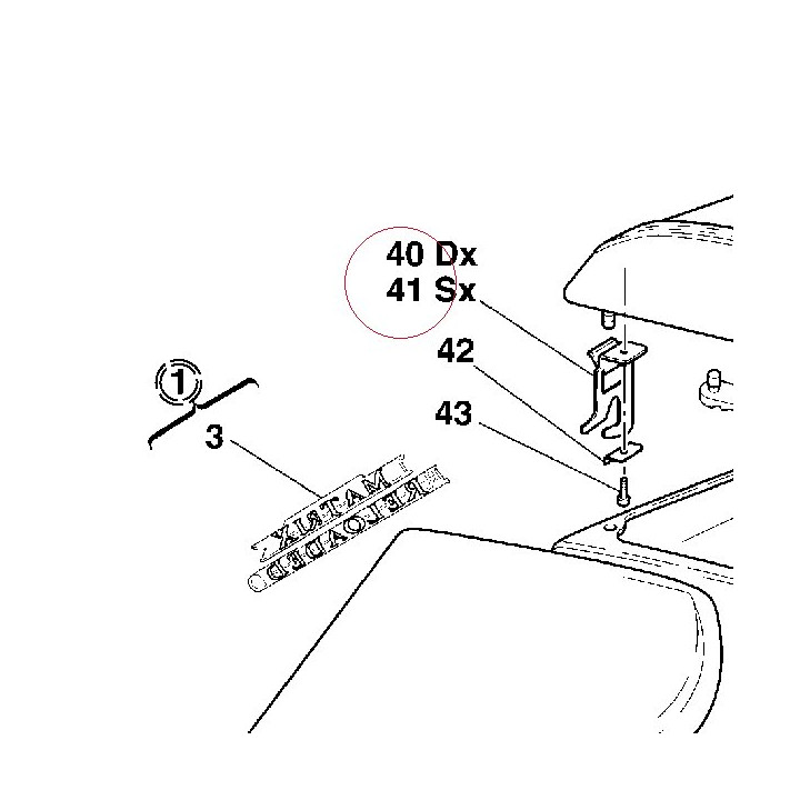 Left bracket 83011541A