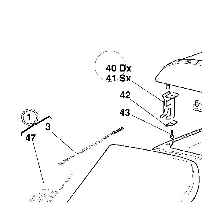 Right bracket 83011551A