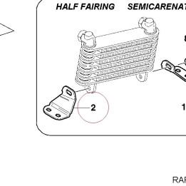 Radiator bracket, right 83011701A