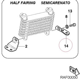 Radiator bracket, left 83011711A