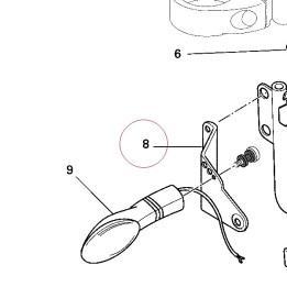 Bracket, right flasher light 83011941AB