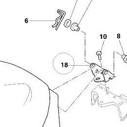 Bracket, fuel tank 83012071A