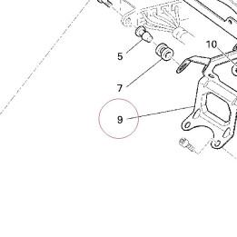 Bracket, battery 83012282A