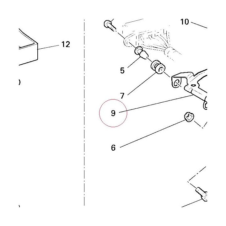 Bracket, battery band 83012292B