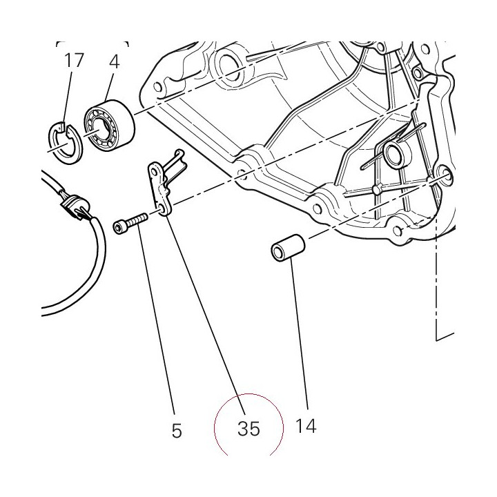 Cable guide 83012351A