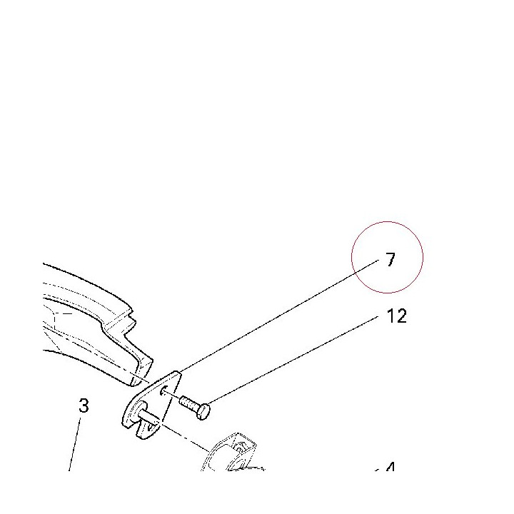 Bracket, fuel tank right 83012791A