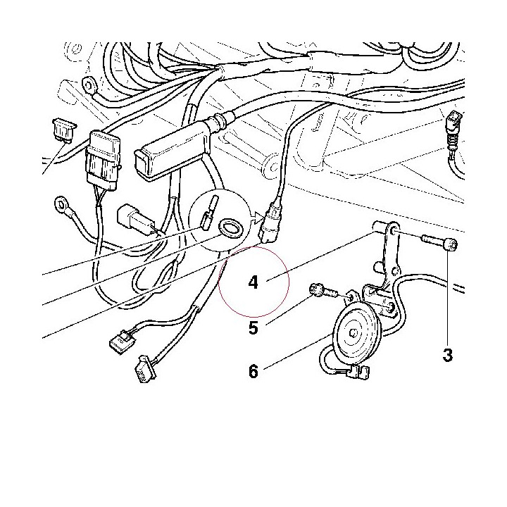 Bracket, horn 83012901A