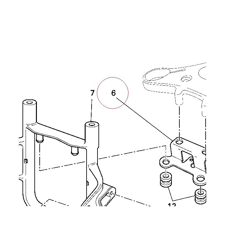Bracket, head lamp, upp 83013941A