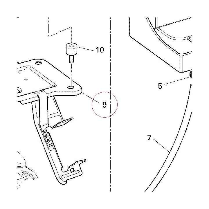 Bracket, battery 83013961A
